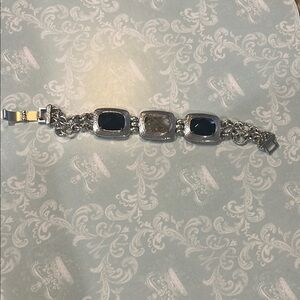 Brighton Silver and Black Bracelet